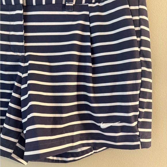 Nike Blue and White Athletic Shorts with Stripes - Picture 4 of 9